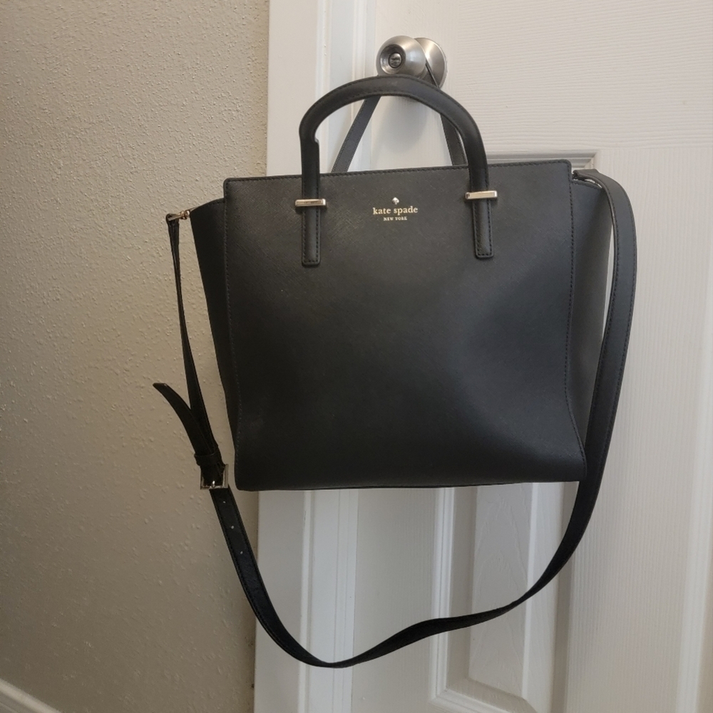 Kate Spade USED new york shoulder bag 2way leather BLK - Picture 4 of 16